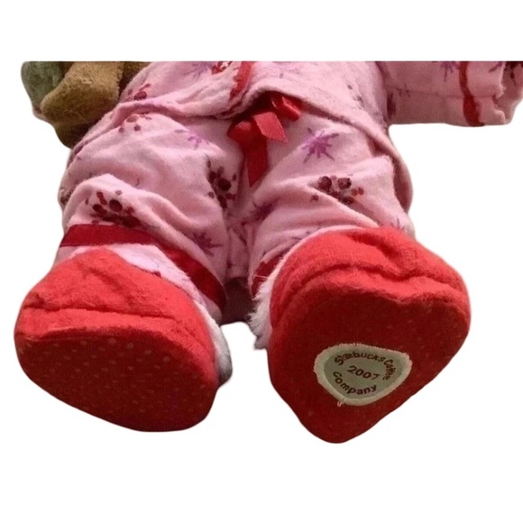 Starbucks 69th Edition 2007 Bearista Bear In Pink Flannel Pajamas. Preloved. - Picture 6 of 8
